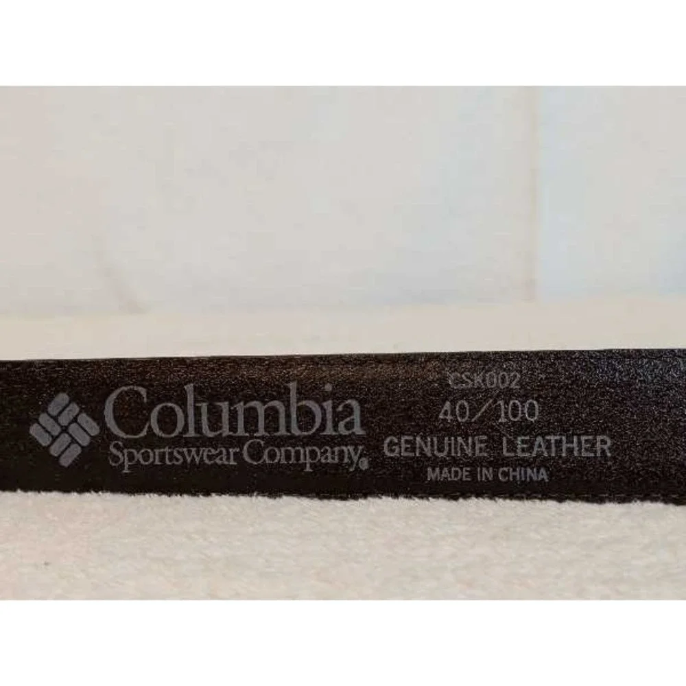 Columbia Sportswear Genuine Leather Woven Stripe Belt 40 Men's Casual Accessory
